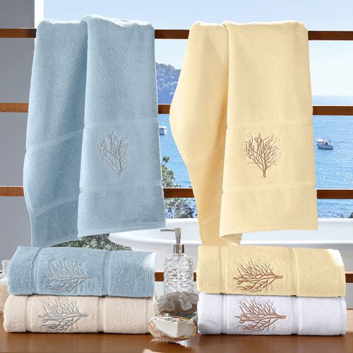 Toalha Brisa Bordada Coral 460g/m² Buettner
