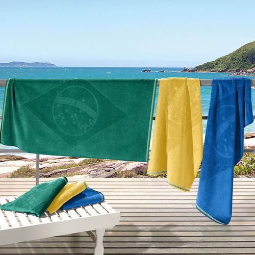 Toalha de Praia Jacquard Bandeira 440g/m² Buettner