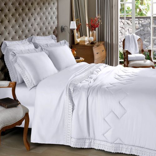 Cama Cristal Renda Renascença 300 Fios Buettner