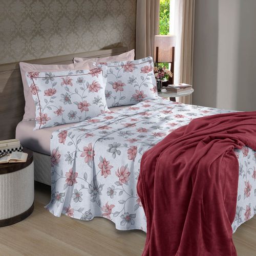 Cama Reflete Estampado Jamile 180 Fios Buettner