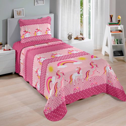 Cama Renove Juvenil Love Unicórnio Microfibra Buettner