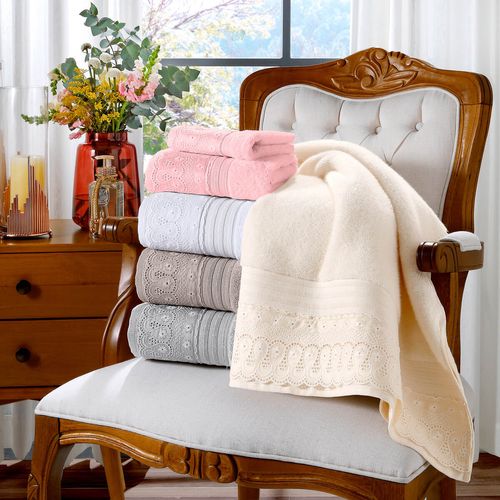 Toalha Cristal Renda Renascença Algodão Egípcio Buettner