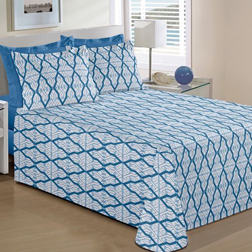 Cama Casual Estampado Gregório 150 Fios Buettner
