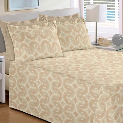 Cama Casual Estampado Hungria 150 Fios Buettner