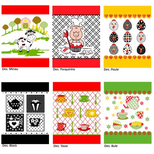 Pano de Copa Cooking Estampado 290g/m² Buettner