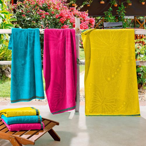 Toalha de Praia Plage Borboletas 440g/m² Buettner