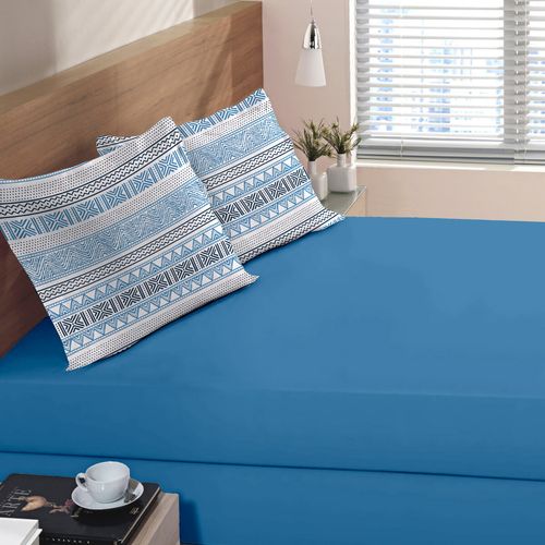 Cama Casual Estampado Indigo 150 Fios Buettner