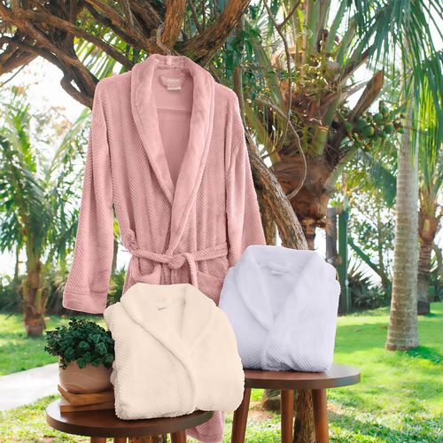 Roupão Feminino Jacquard Adele Microfibra Buettner