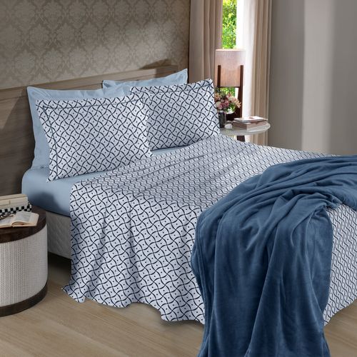 Cama Reflete Estampado Lincon 180 Fios Buettner